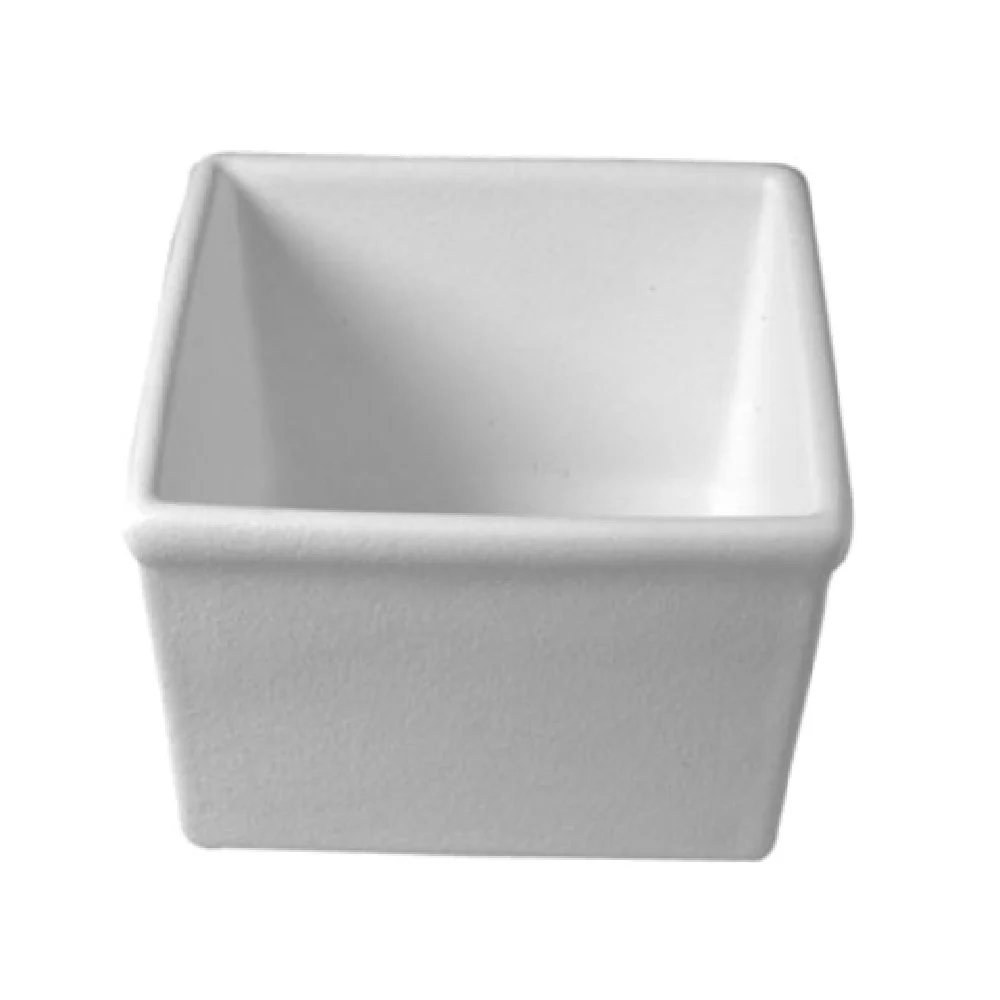 GET Enterprises IS015TG 186 Oz Salad Bar Bowl Square Cast Aluminum Tangerine