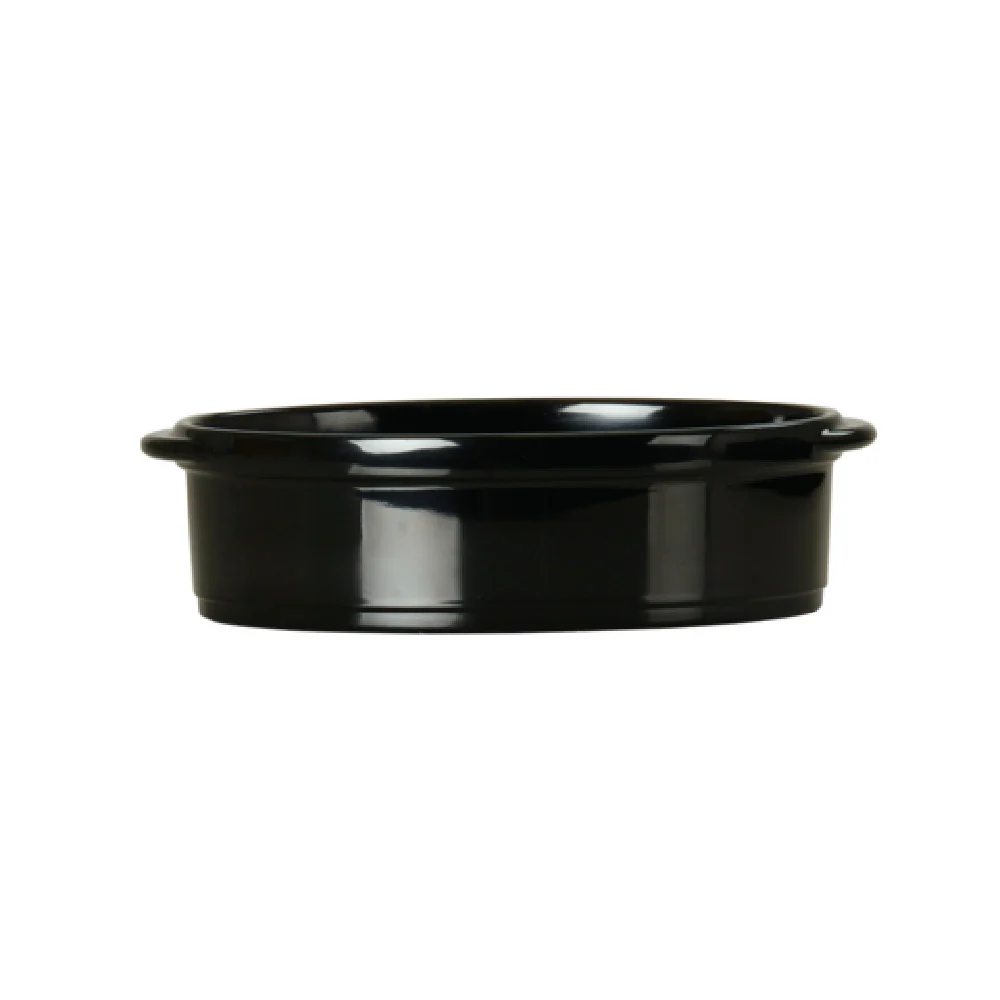 Cal Mil 22491-85-13 8-1/2 Inch Oval Cocotte Dishwasher Safe Melamine Black