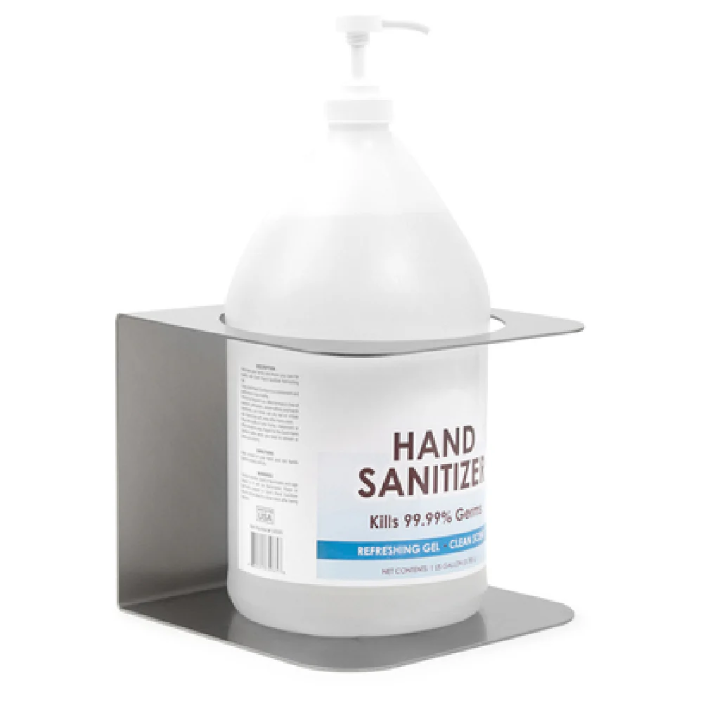 John Boos SDS-W-1-X 8 Inch Sanitizer Holder Wall Mount Stainless Steel with Center Hole John Boos SDS-W-1-X 8 Inch Sanitizer Holder Wall Mount Stainless Steel with Center Hole