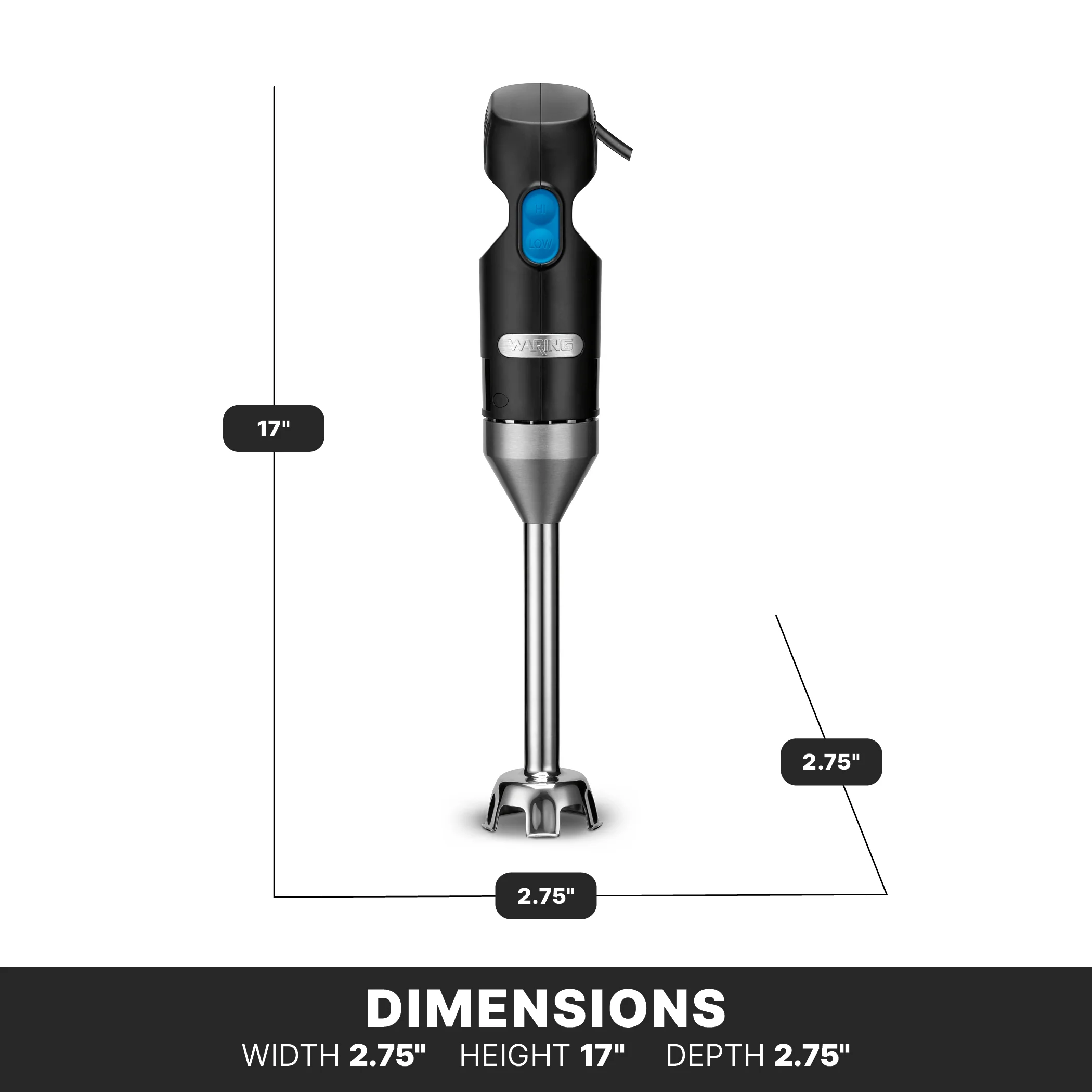 Waring 7-Inch Light-Duty Quik Stik® WSB35 Immersion Blender Waring 7-Inch Light-Duty Quik Stik® WSB35 Immersion Blender