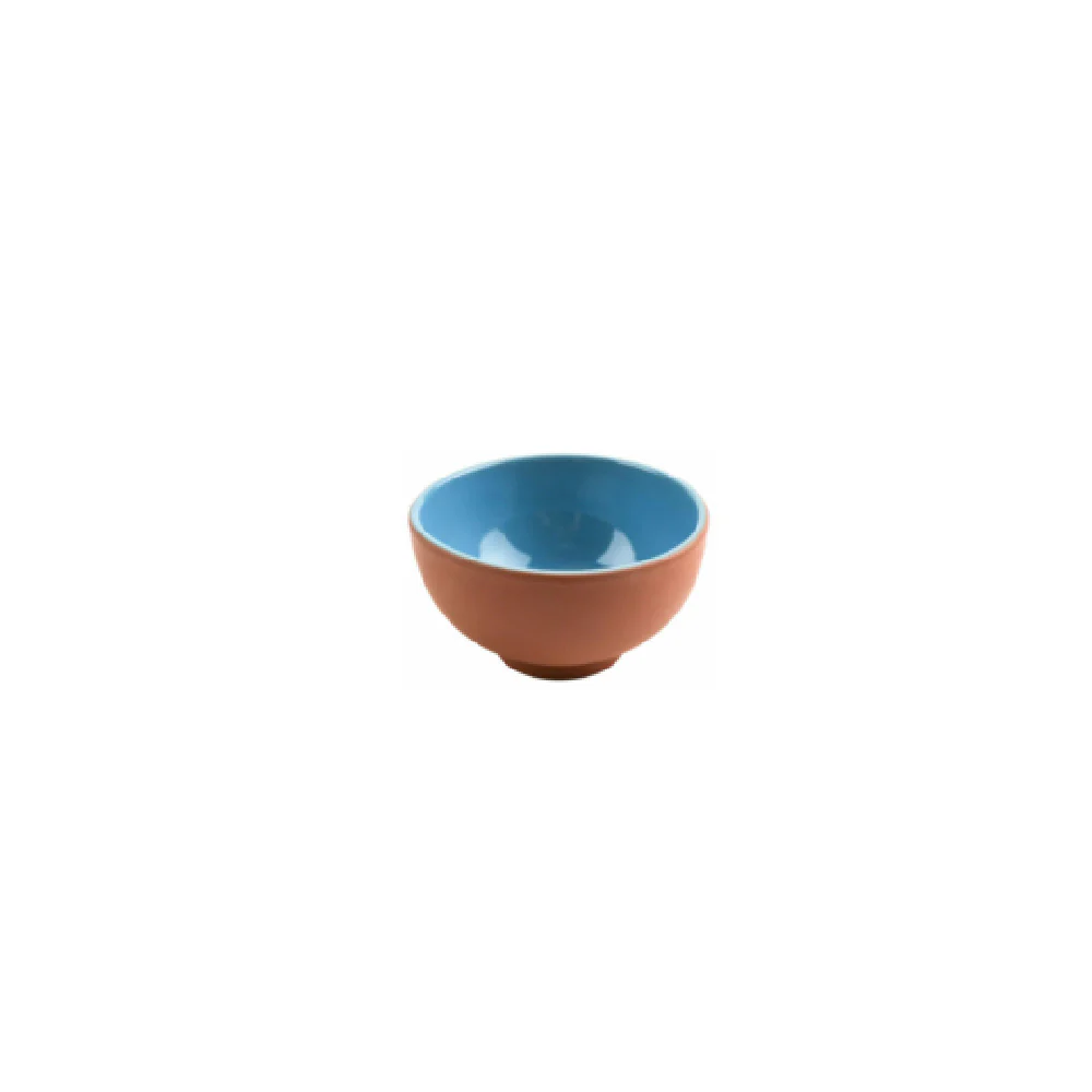 GET Enterprises SH.AZC-1314BLU 12.99 Inch Breakfast Bowl Stone Heart Blue Terracotta GET Enterprises SH.AZC-1314BLU 12.99 Inch Breakfast Bowl Stone Heart Blue Terracotta