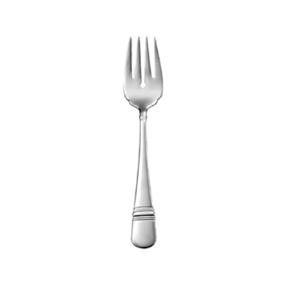 1880 Hospitality T119FSLF 6-3/4 Inch Salad Pastry Fork Banded Teardrop Handle 18/10 Stainless Steel