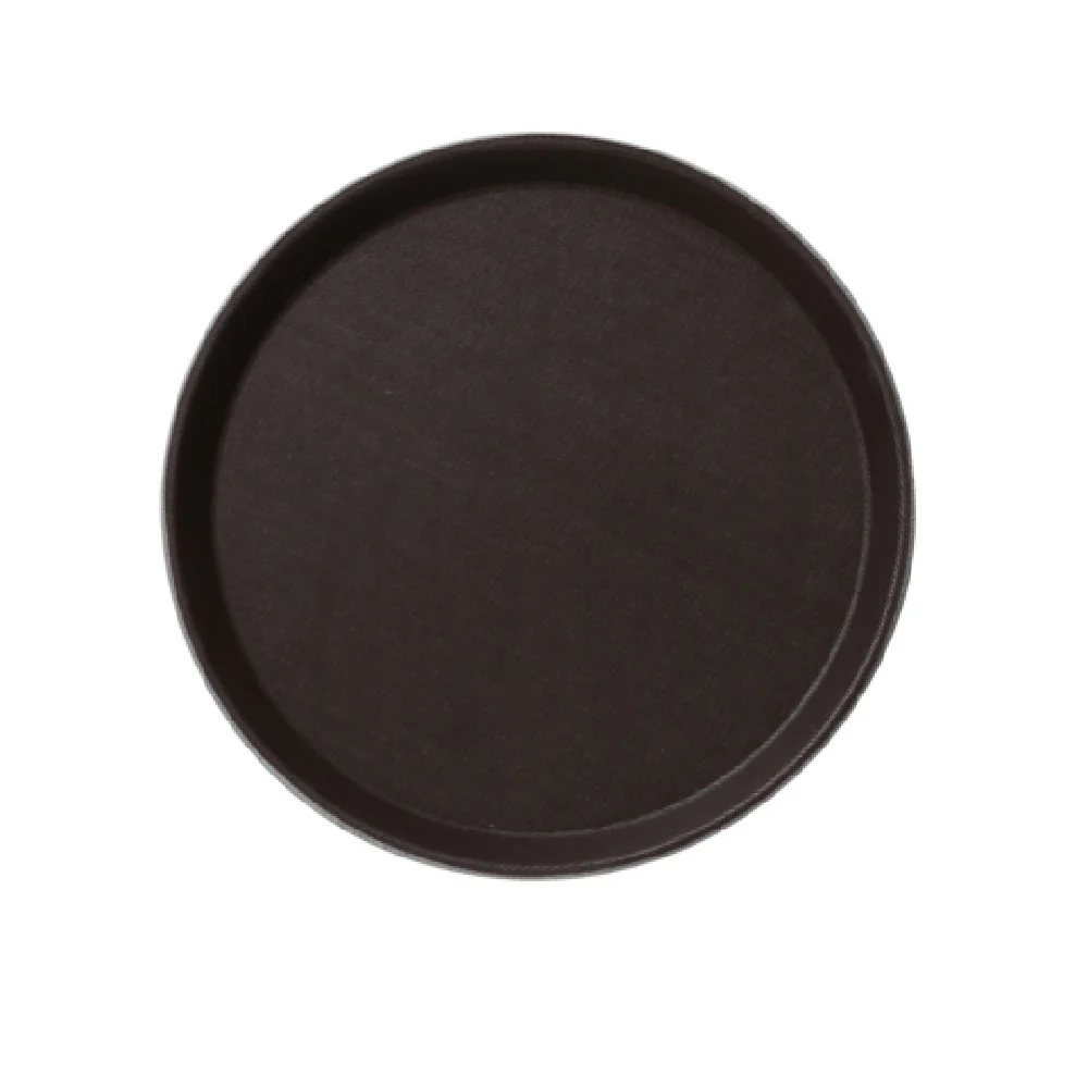 Yanco FT-1400 14 Inch Diameter Round Serving Tray Fiberglass Brown Yanco FT-1400 14 Inch Diameter Round Serving Tray Fiberglass Brown