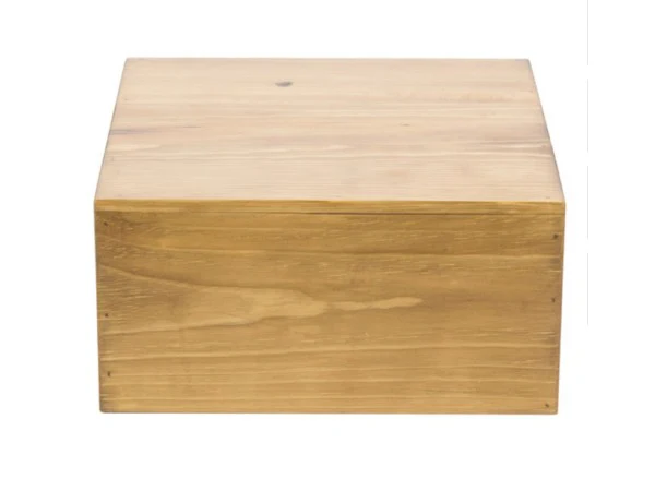 Cal Mil 432-6-99 12 Inch Madera Display Riser Rustic Pine Cube with Flip Design Cal Mil 432-6-99 12 Inch Madera Display Riser Rustic Pine Cube with Flip Design