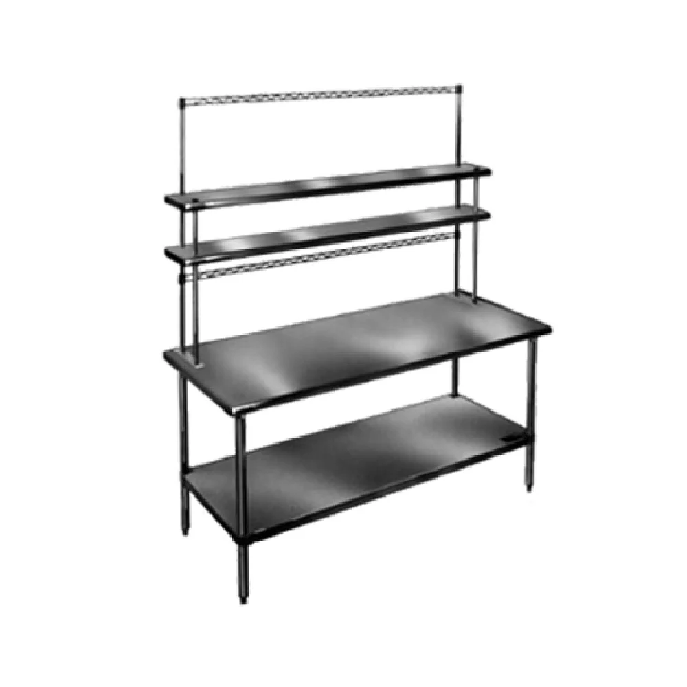 Eagle PRT48-C-X 48 Inch Pot Rack to Use With Flex-Master Overshelf Chrome Plated
