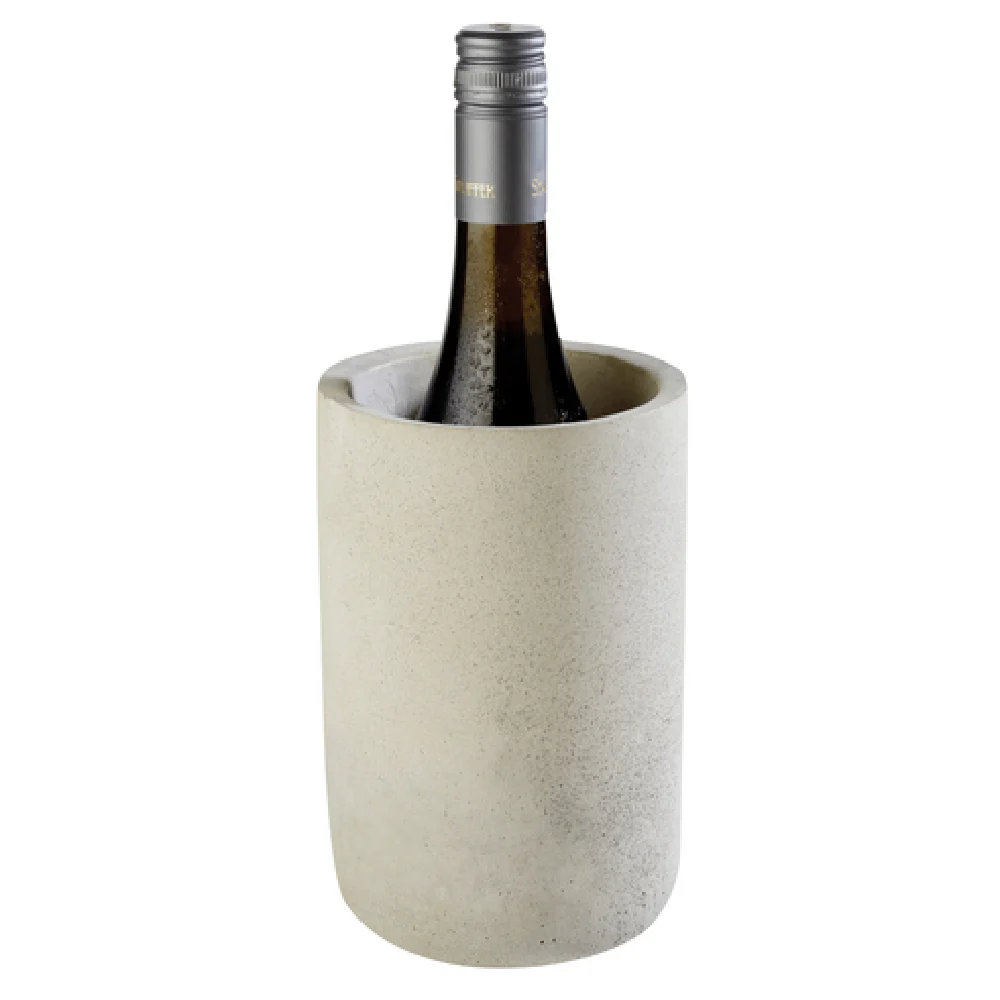 Libbey APS 36090 4-3/4 Inch Round Wine Bucket Cooler Concrete Hand Wash Only Libbey APS 36090 4-3/4 Inch Round Wine Bucket Cooler Concrete Hand Wash Only