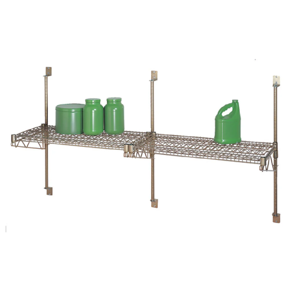 SPG International PWMT62E ISS Single Post With 2 End Mount Brackets & 1 Center Bracket For 3 Or More-tier 62