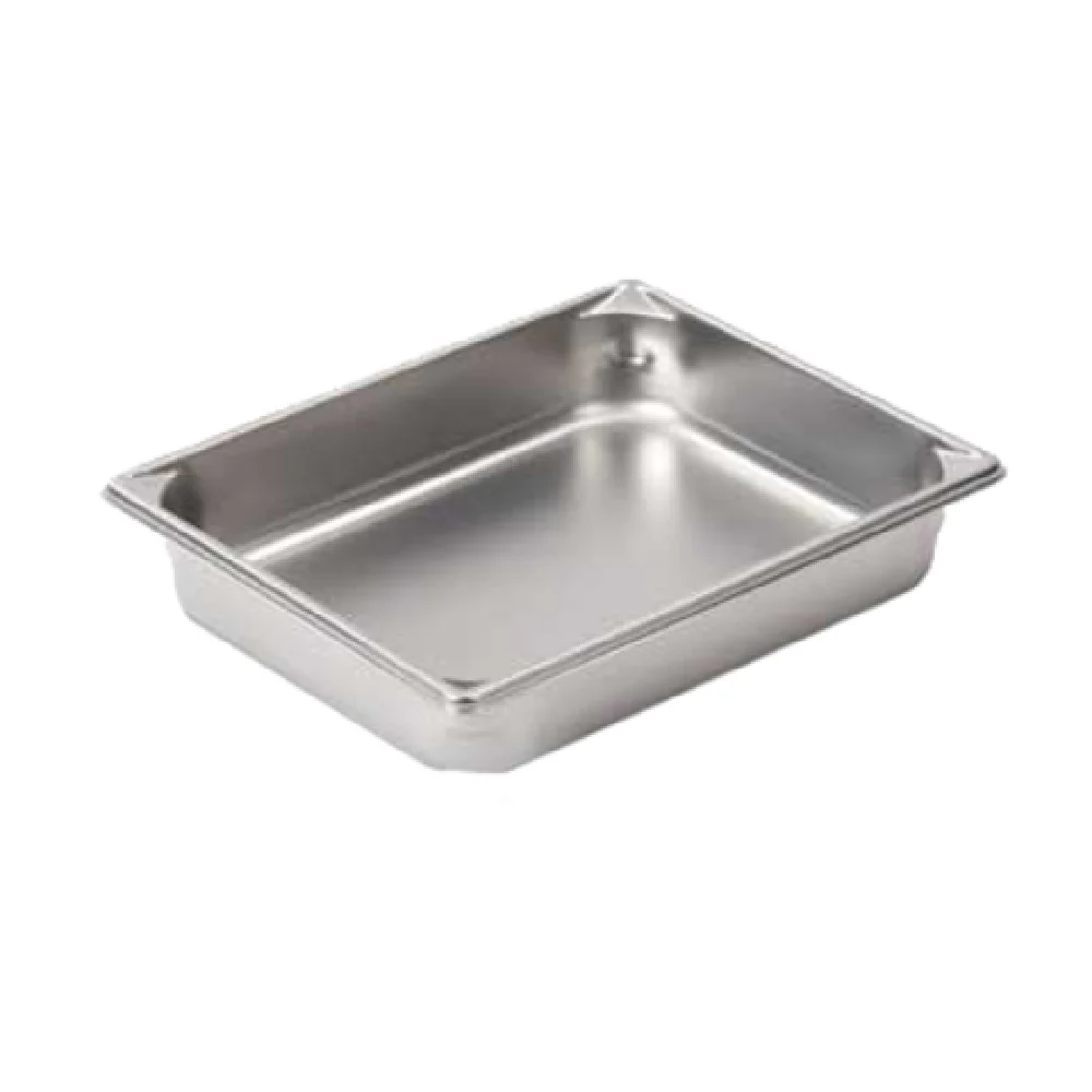 Vollrath 30122 13 Inch 2/3 Size 5.6 Quart Super Pan V Food Pan Stainless Steel