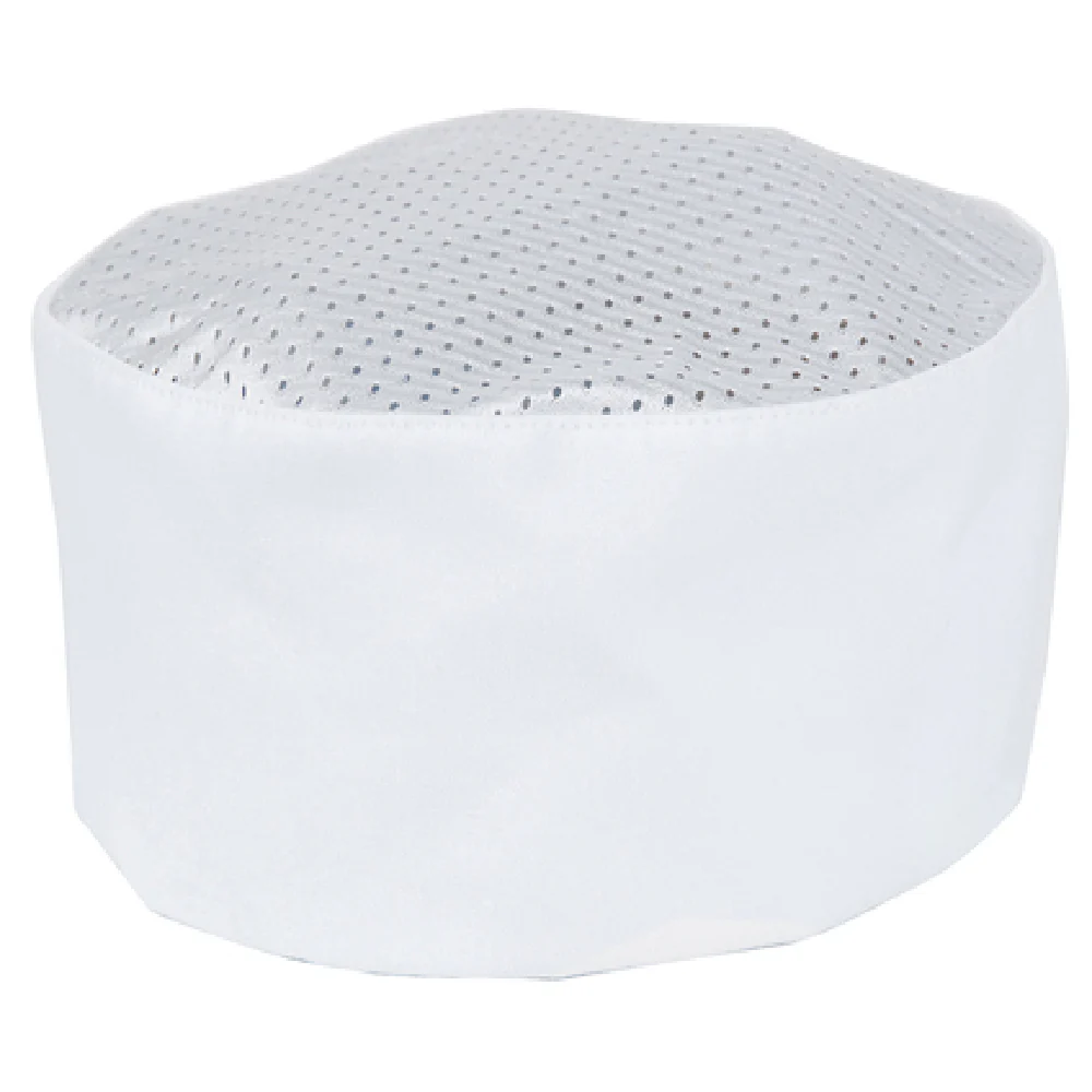 Mercer Culinary M60070WH Skull Cap Adjustable Velcro Closure with Mesh Top White