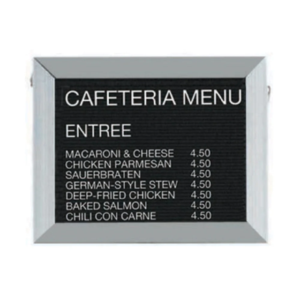 Aarco BOFD1218L 18 Inch Message Center Board Open Face Black Felt Aluminum Frame Aarco BOFD1218L 18 Inch Message Center Board Open Face Black Felt Aluminum Frame