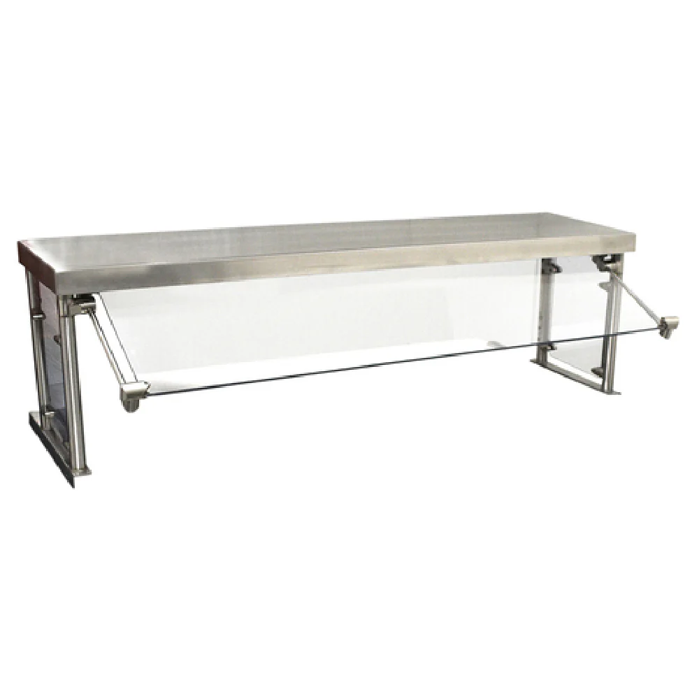 BK Resources SG-MUS-3 Sneeze Guard 12 Inch Shelf Adjustable Tempered Glass Stainless Steel BK Resources SG-MUS-3 Sneeze Guard 12 Inch Shelf Adjustable Tempered Glass Stainless Steel