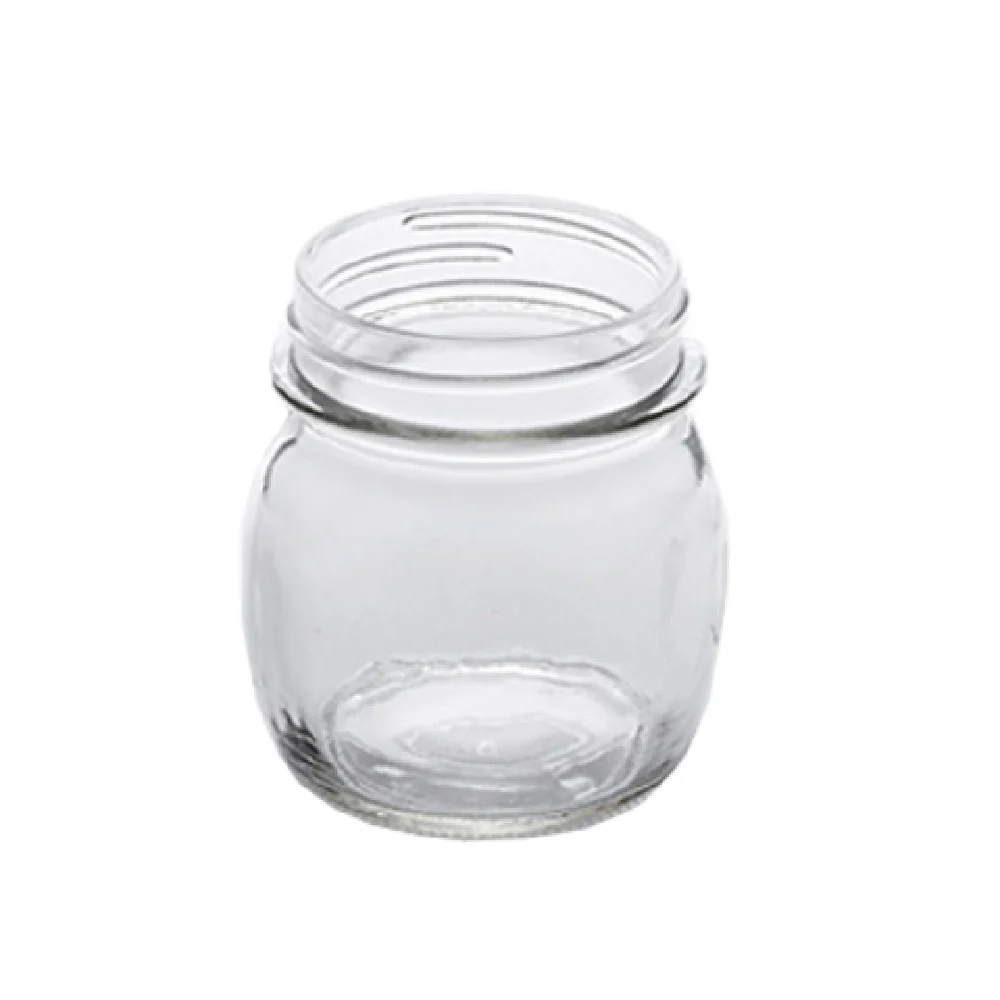 American Metalcraft MJ85 8-1/2 Oz Clear Glass Mason Jar 3 Inch Diameter