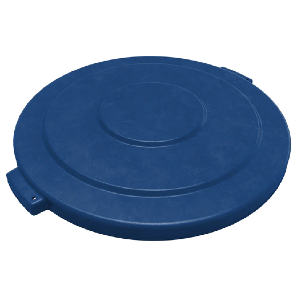 Carlisle 84105614 27 Inch Diameter Heavy-duty Trash Container Lid Blue Plastic