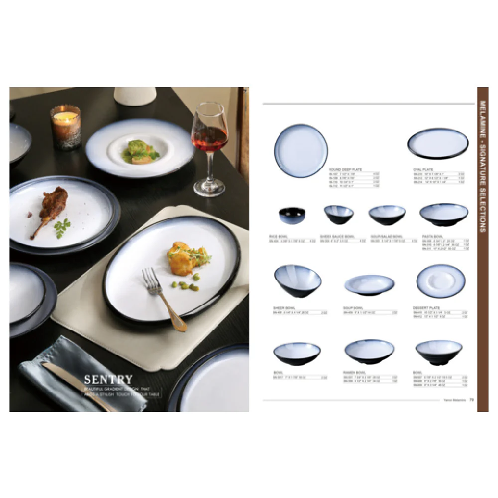 Yanco SN-214 14 Inch Oval Plate Melamine Dishwasher Safe Break-Resistant Two Tone Pack of 12 Yanco SN-214 14 Inch Oval Plate Melamine Dishwasher Safe Break-Resistant Two Tone Pack of 12