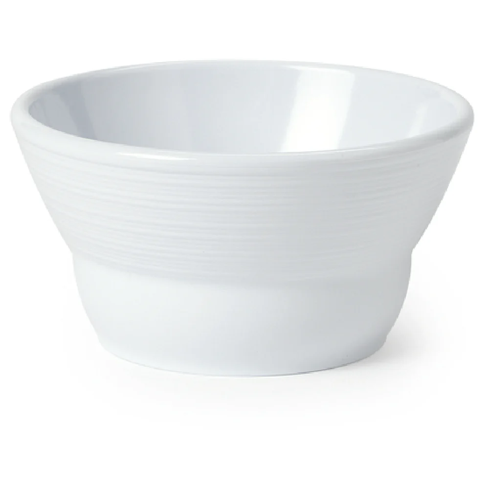 GET Enterprises B-10-MN-W 8 Oz Minski Bowl White Break Resistant Melamine 4-1/2 Inch