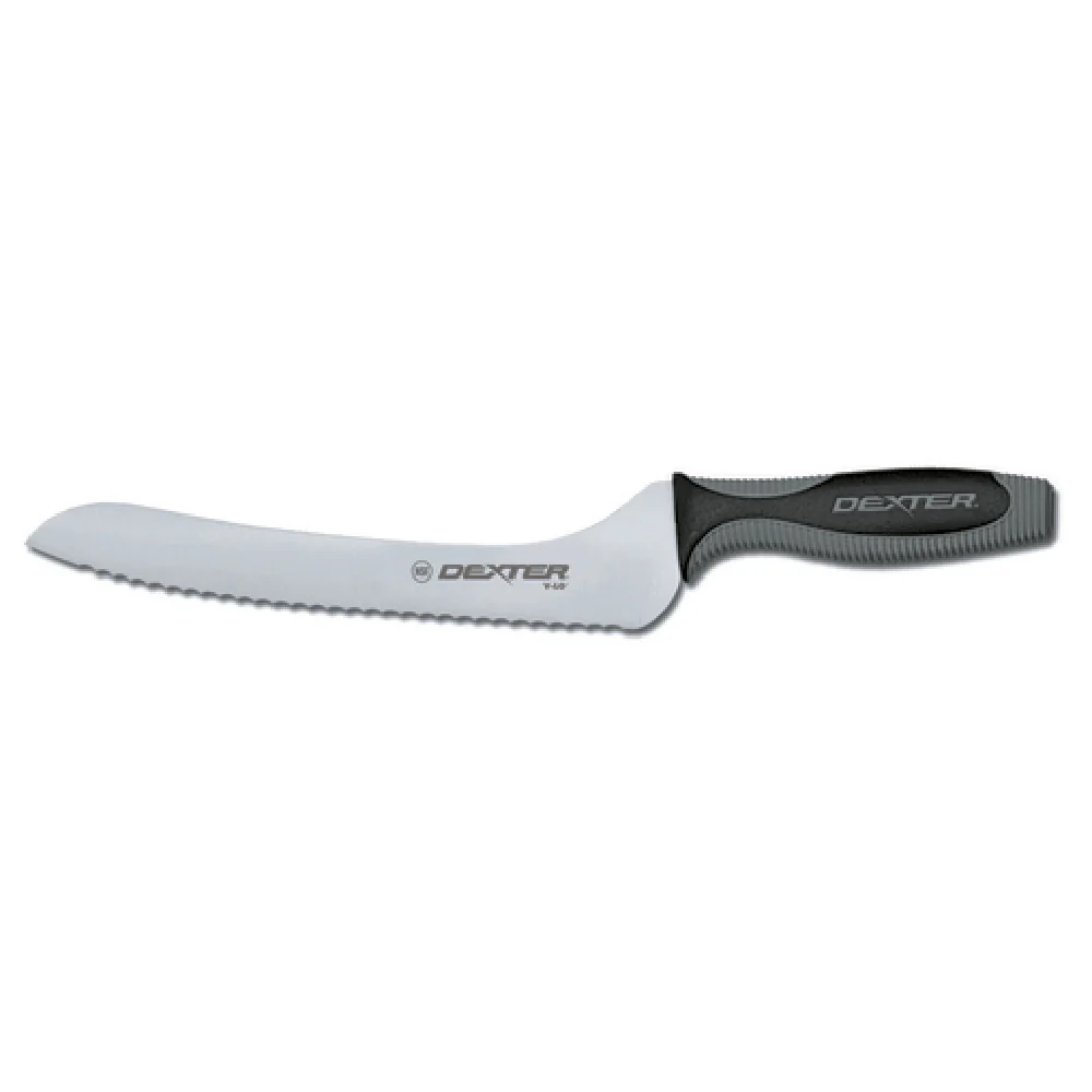 Dexter Russell 29323 9 Inch Offset Scalloped Blade Sandwich Knife High Carbon Steel Black Handle Dexter Russell 29323 9 Inch Offset Scalloped Blade Sandwich Knife High Carbon Steel Black Handle