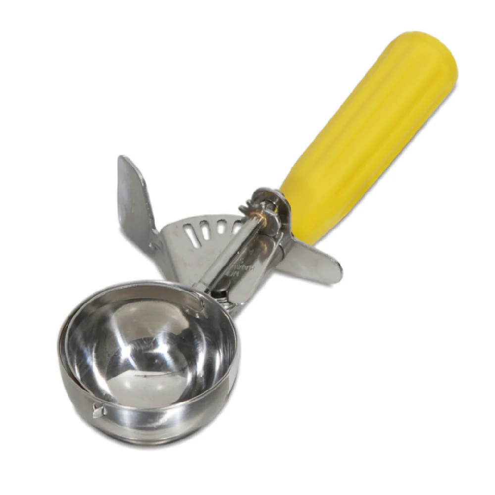 JB Prince U685 20 2 Oz Standard Round Bowl Disher Stainless Steel Yellow JB Prince U685 20 2 Oz Standard Round Bowl Disher Stainless Steel Yellow