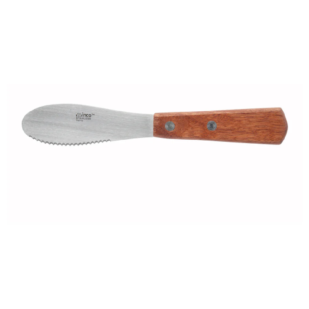 Winco TN713 7-1/2 Inch Overall Wooden Handle Sandwich Spreader Stainless Steel Winco TN713 7-1/2 Inch Overall Wooden Handle Sandwich Spreader Stainless Steel