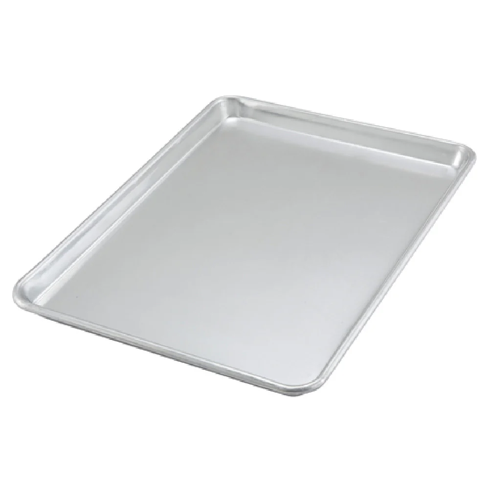 Winco ALXP-1318 13 Inch Bun and Sheet Pan 20 Gauge Aluminum with Closed Bead