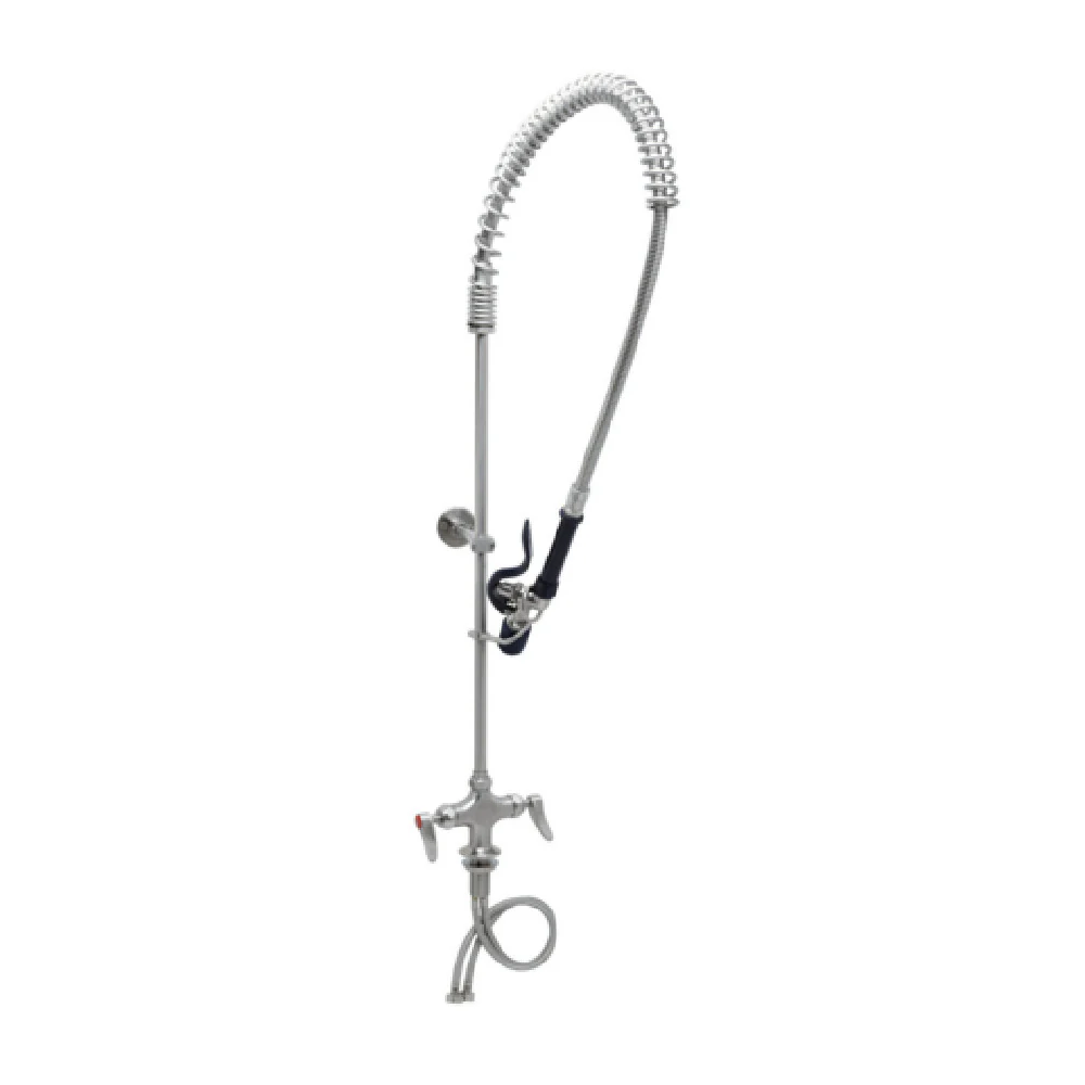 T&S Brass S-0113-CR-BJ 7.43 Inch Single Hole Deck Mount Mixing Faucet with Heat Resistant Handle T&S Brass S-0113-CR-BJ 7.43 Inch Single Hole Deck Mount Mixing Faucet with Heat Resistant Handle