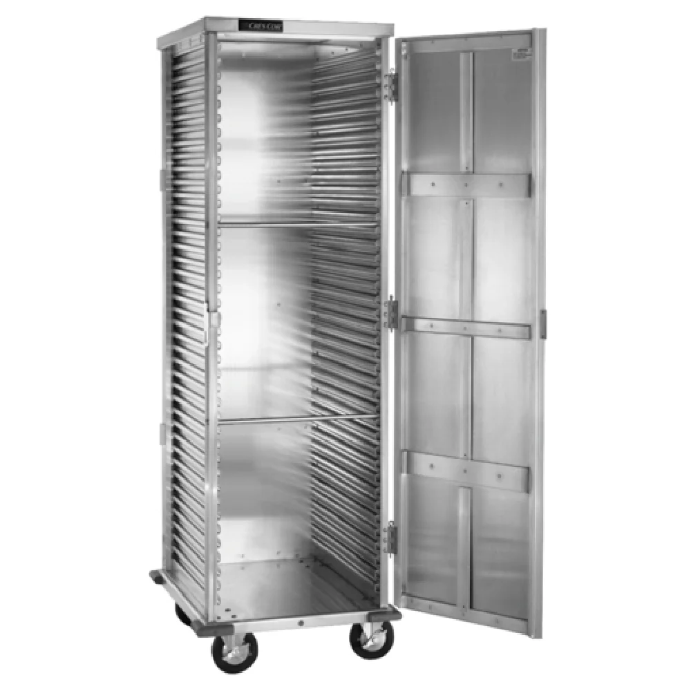 Cres Cor 1001841DSD 21 Inch Aluminum Mobile Enclosed Food Pan Cabinet with Door