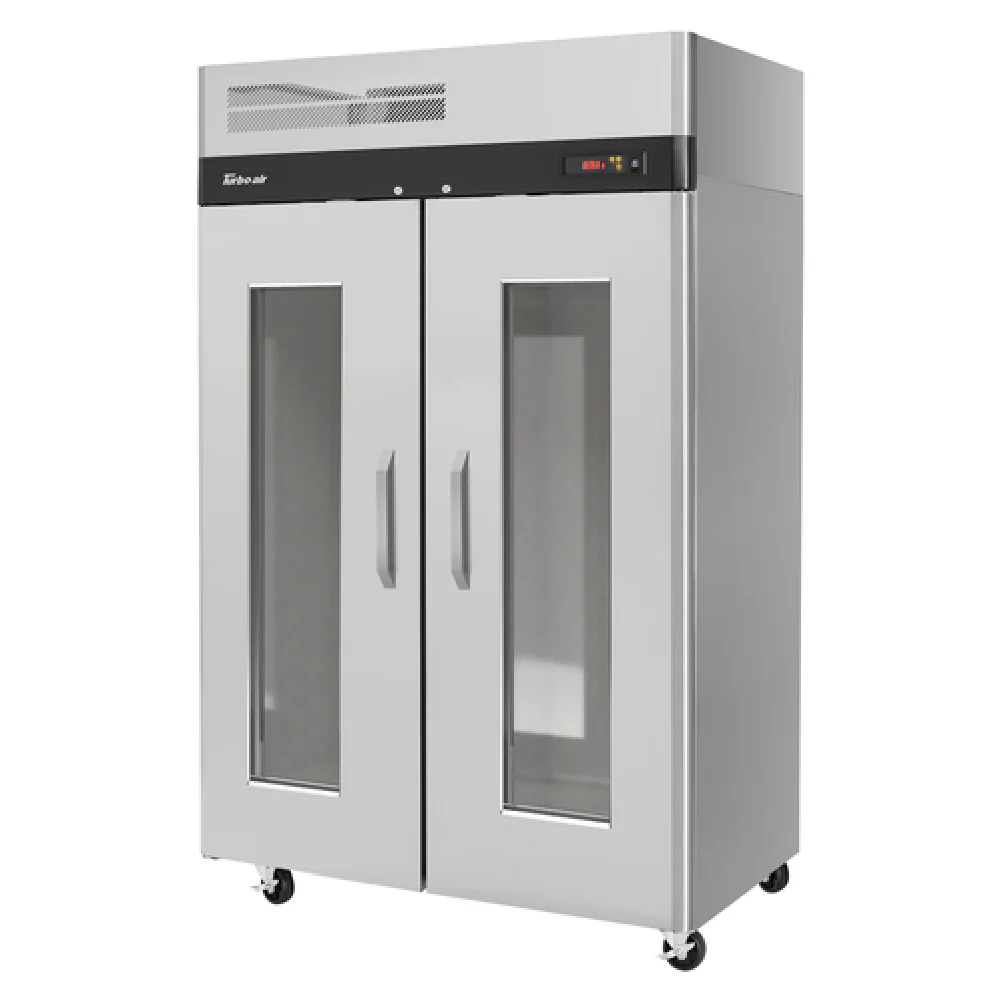 Turbo Air M3H47-2-G 51-3/4 Inch Heated Cabinet Reach-in Two-section Aluminum