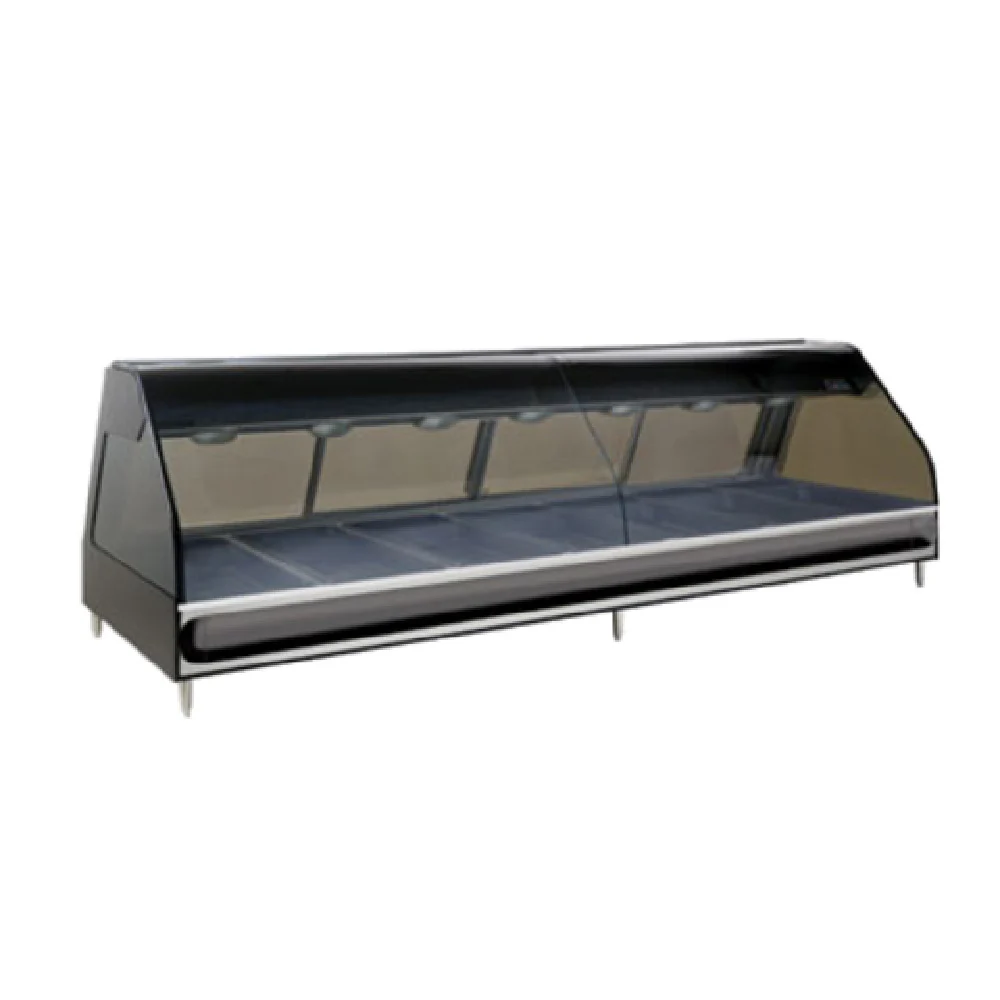 Alto Shaam ED2-96-BLK_208-240/60/1 96 Inch Countertop Heated Display Case with Curved Glass Alto Shaam ED2-96-BLK_208-240/60/1 96 Inch Countertop Heated Display Case with Curved Glass