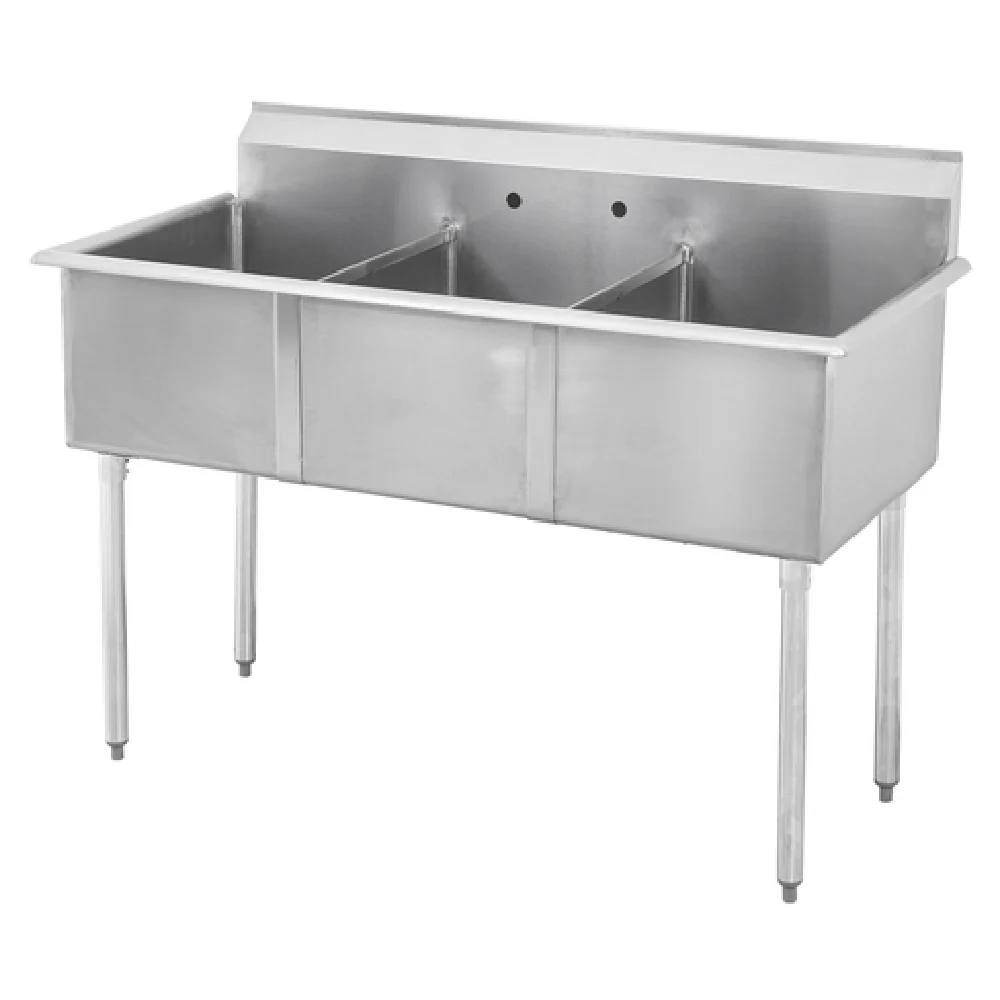 Sapphire Manufacturing SMSQ1214-3 Budget Sink Three Compartment 36