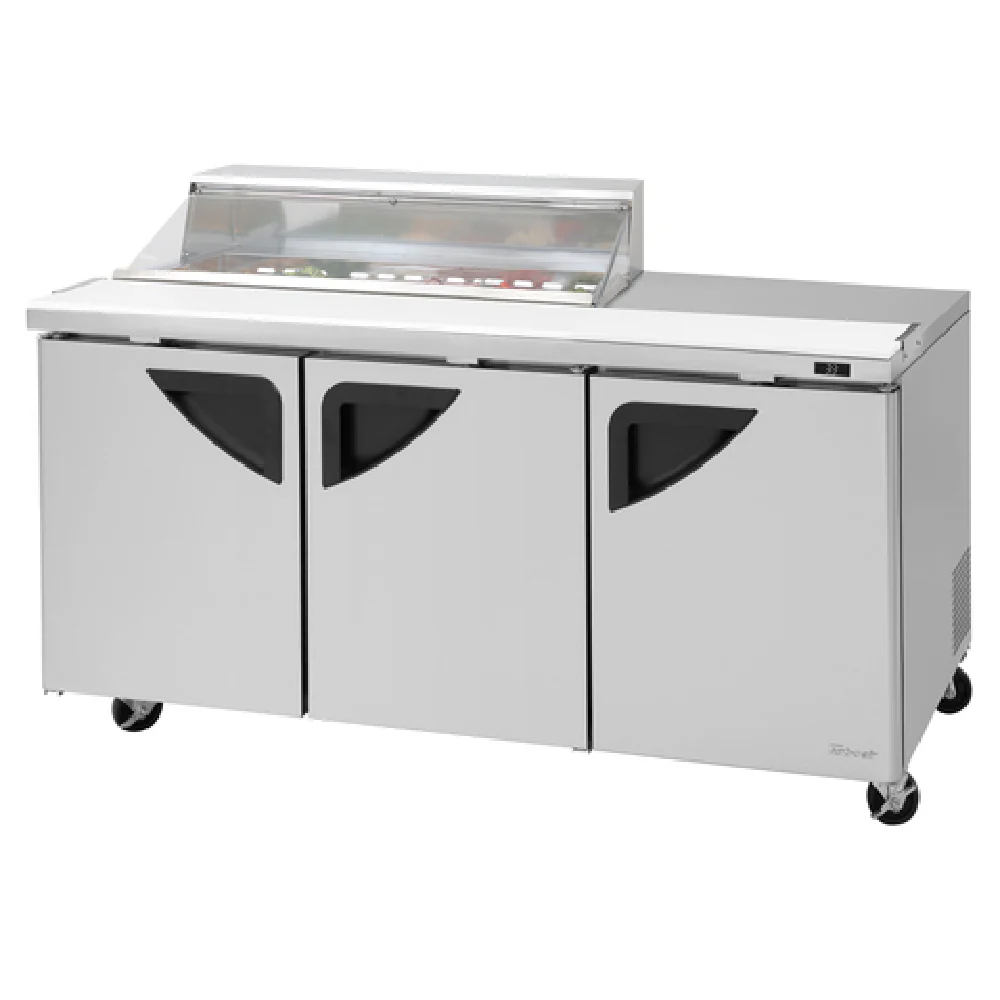 Turbo Air TST-72SD-12S-N-CL 72 Inch Super Deluxe Sandwich Salad Unit with 23 cu ft
