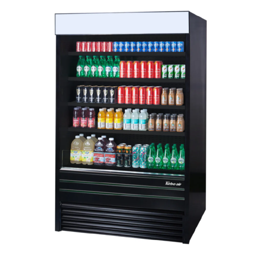 Turbo Air TOM-48EB-A-N 48 Inch Vertical Air Curtain Refrigerated Merchandiser 22.6 Cu Ft