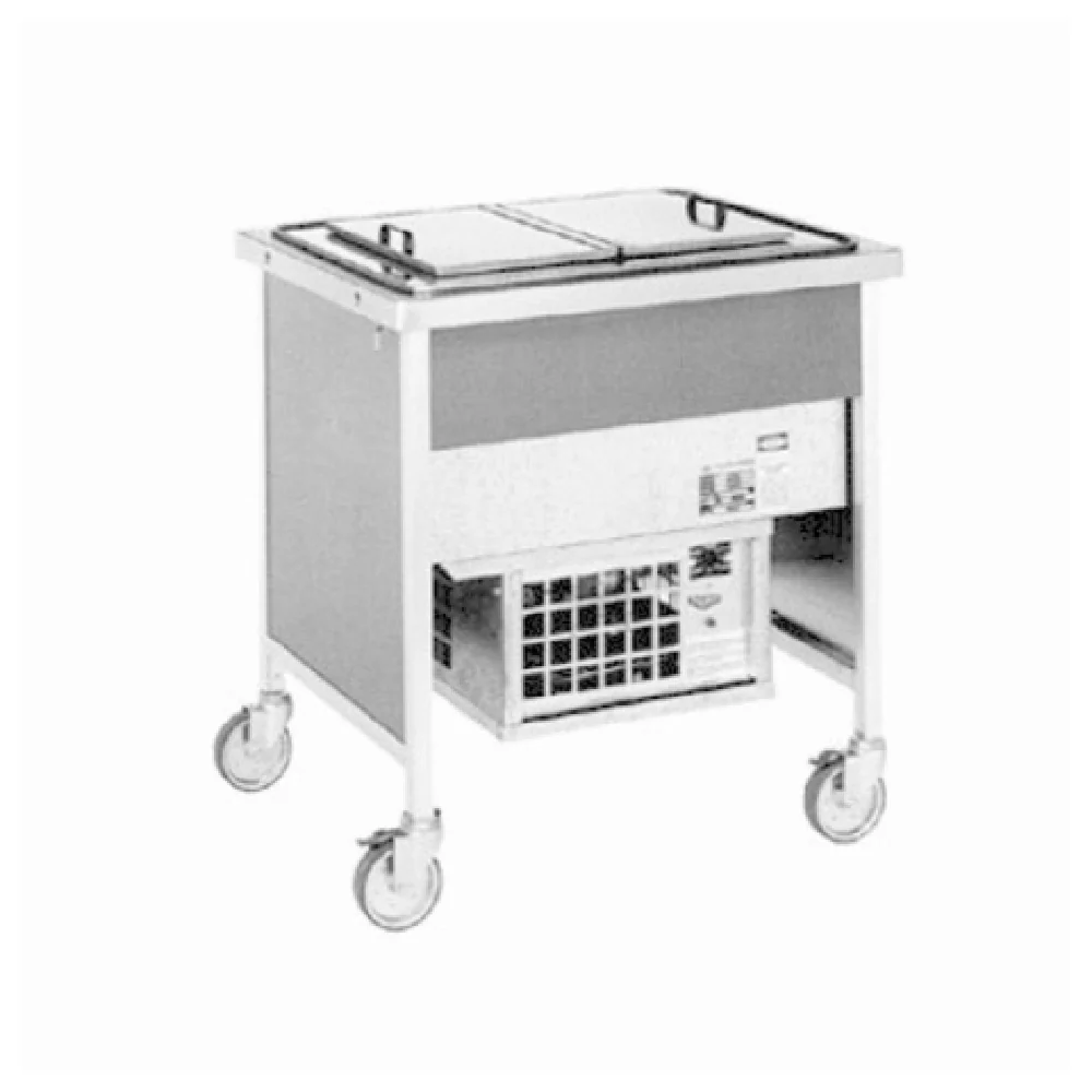 Atlas Metal CADF-3 50 Inch Ice Cream Serving Counter 4.2 Cu Feet with Casters