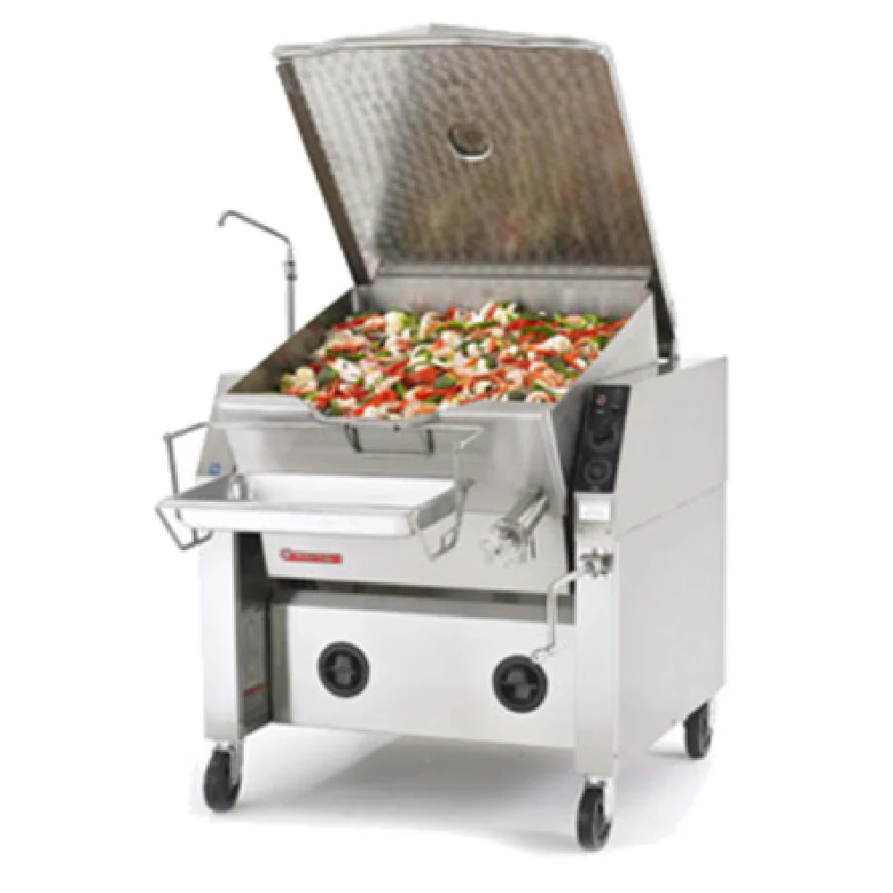 Market Forge 40P-STGM 46 Inch Tilting Skillet Gas 40 Gallon Capacity with Manual Tilt 126000 BTU Market Forge 40P-STGM 46 Inch Tilting Skillet Gas 40 Gallon Capacity with Manual Tilt 126000 BTU