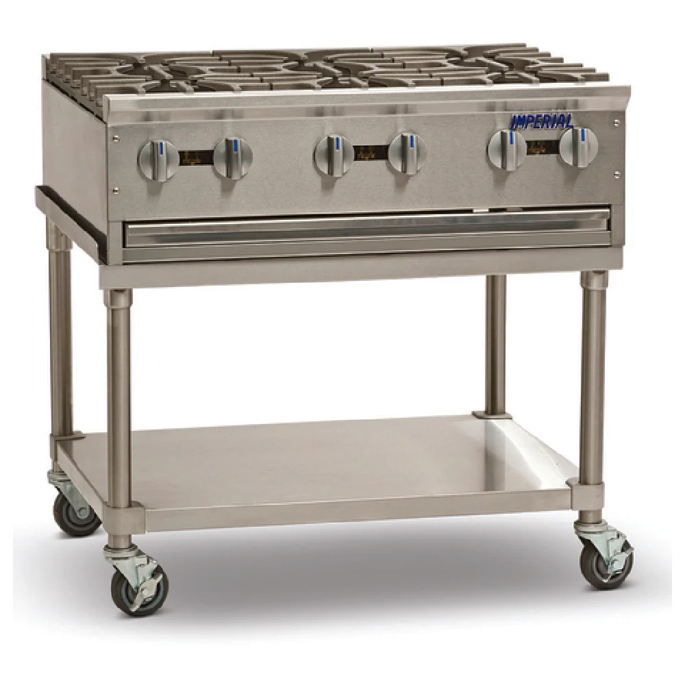 Imperial PSH1060_NAT 60 Inch Gas Hotplate Countertop 10 Burners 320000 BTU