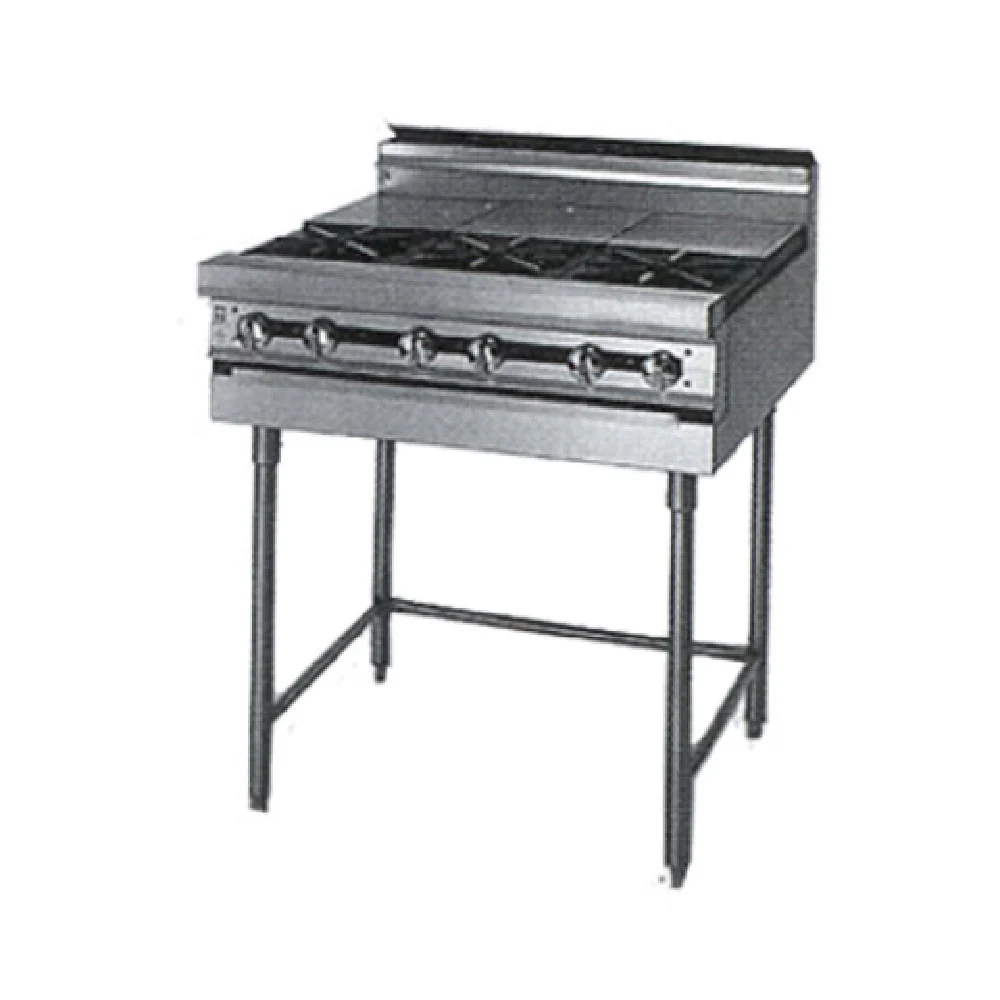 Jade Range JMRH-6ST_NAT 72 Inch Gas Range with 6 Burners 35000 BTU Jade Range JMRH-6ST_NAT 72 Inch Gas Range with 6 Burners 35000 BTU