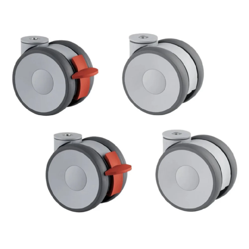 Lainox BRP04 Castor Kit For Floor Stands & Cabinets 2 With Brake Not Compatible With The Use Of Removable Racks