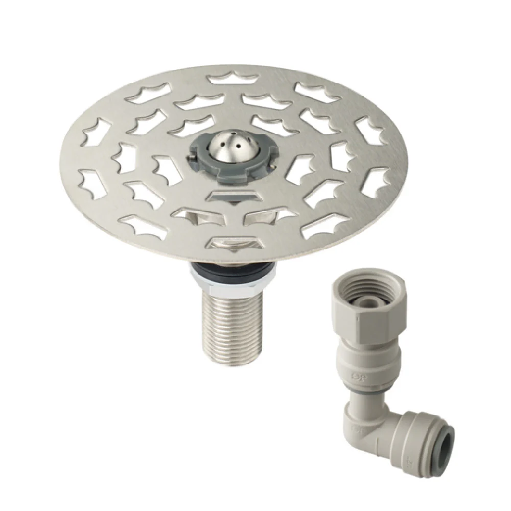 Extra 4-1/2 Inch Diameter Stainless Steel Glass Rinser with Perforated Grid for Royal Series, Krowne 16-144