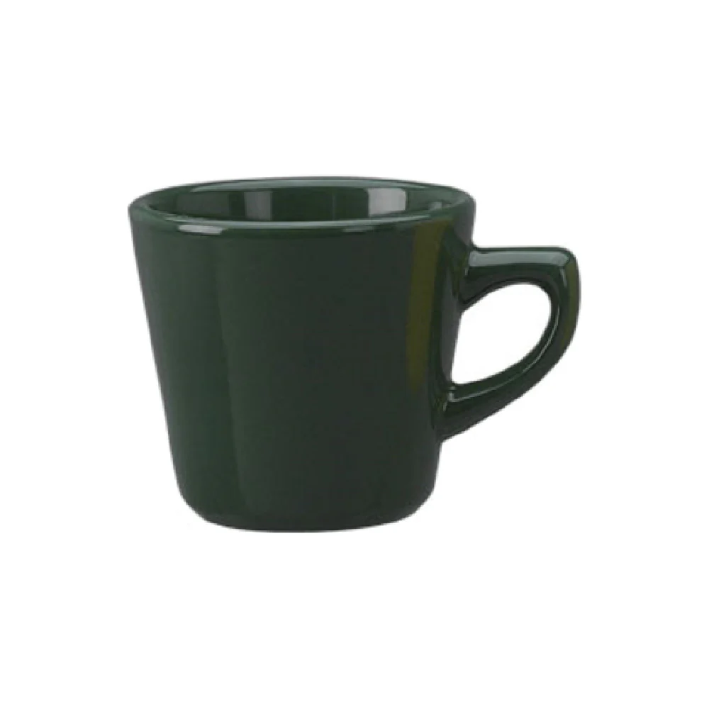 International Tableware CA-1-G 7 Oz Tall Cup With Handle Ceramic Green