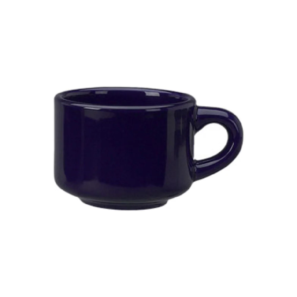 International Tableware CA-23-CB 7 Oz Rolled Edge Round Cobalt Blue Cup