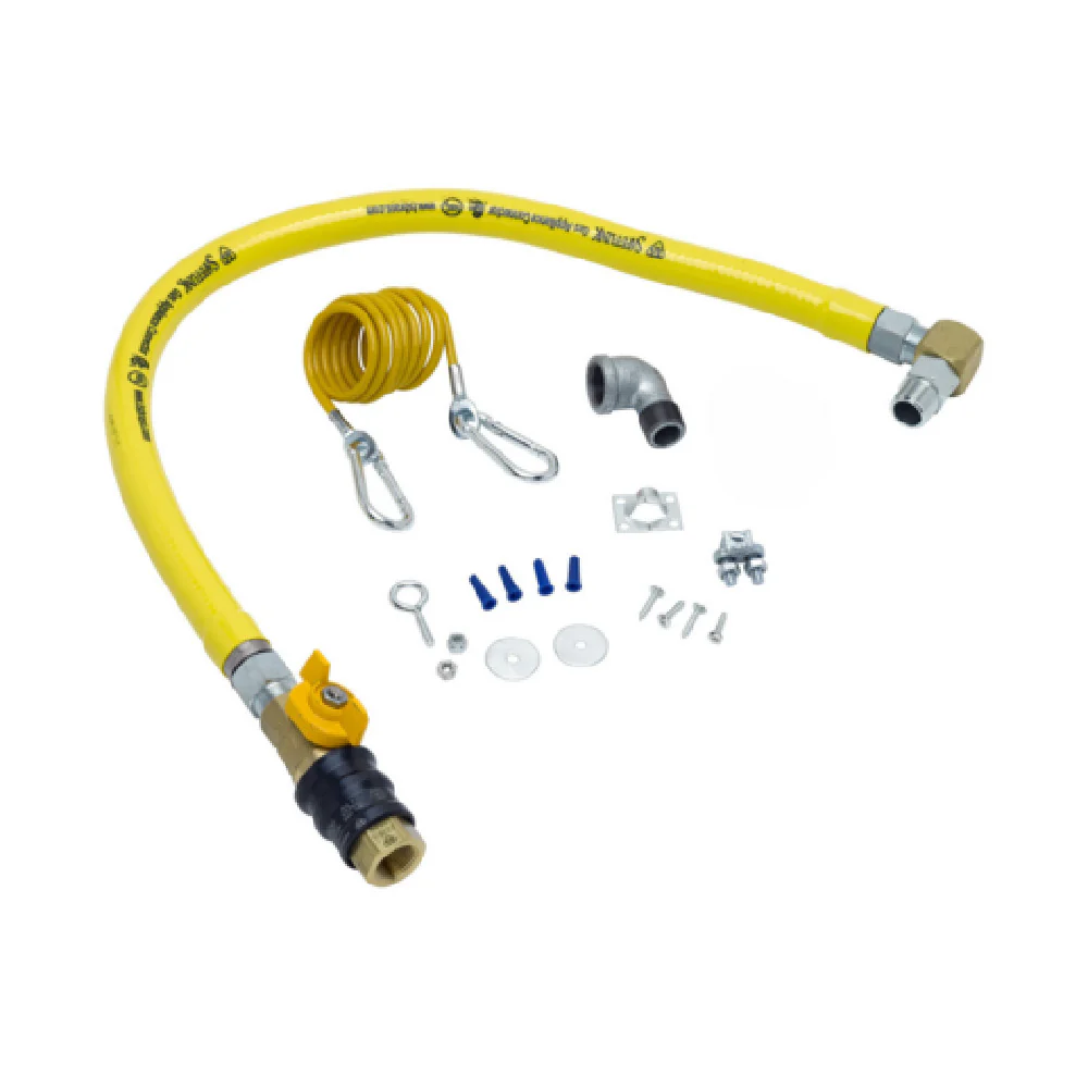 T&S Brass HG-4D-36G-SEL Gas Appliance Connector Hose 36