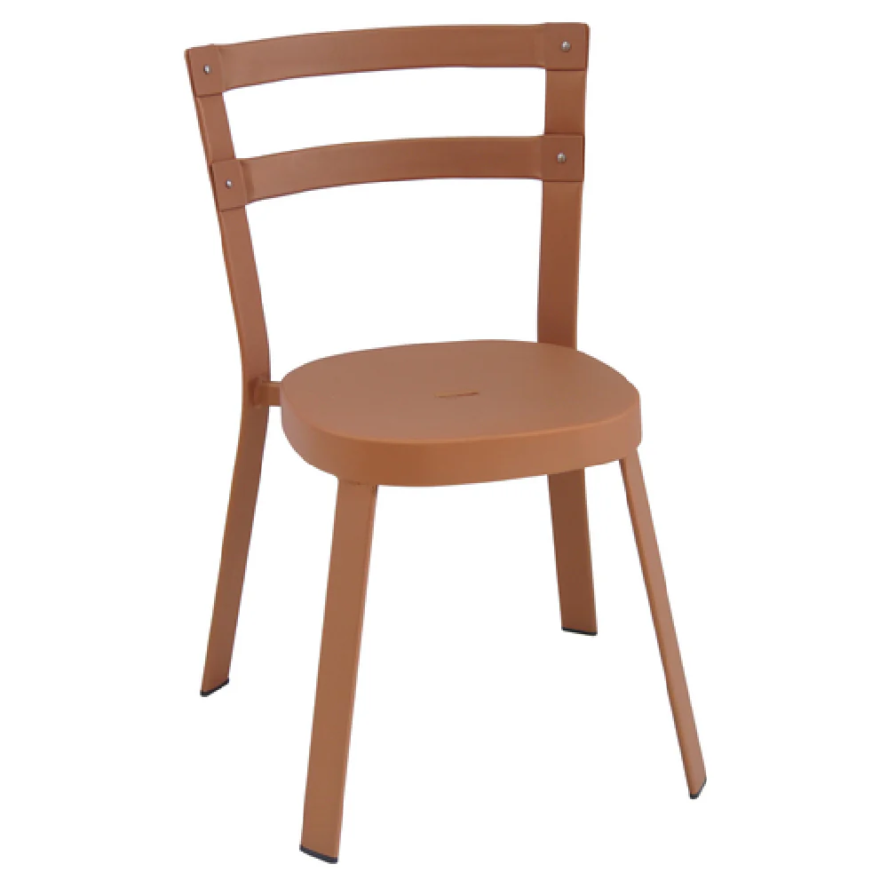 emuamericas, llc 655 20 Inch Steel Ladder Back Side Chair Outdoor Indoor with PVC Caps emuamericas, llc 655 20 Inch Steel Ladder Back Side Chair Outdoor Indoor with PVC Caps