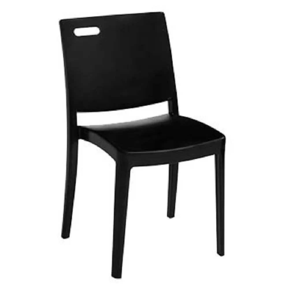 Grosfillex US356017 Metro Stacking Side Chair Resin Frame for Outdoor Use Black Grosfillex US356017 Metro Stacking Side Chair Resin Frame for Outdoor Use Black