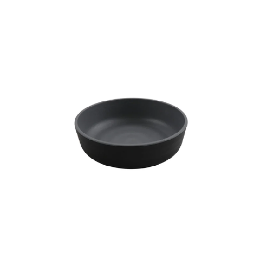 GET Enterprises RB-7-GRM/BKM 7 Inch 24oz Roca Low Street Bowl Melamine Gray Black GET Enterprises RB-7-GRM/BKM 7 Inch 24oz Roca Low Street Bowl Melamine Gray Black