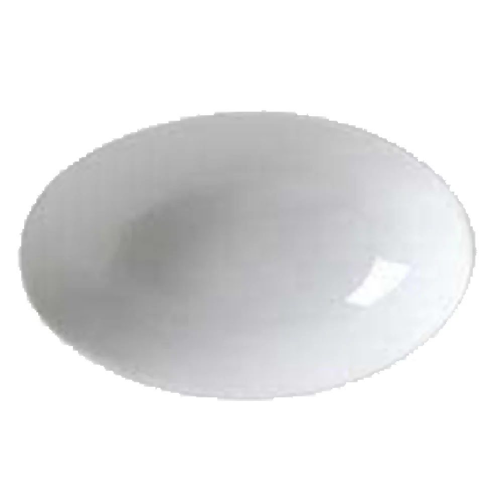 Vertex China AV-B6 6 Oz. Bowl Oval Rolled Edge Porcelain Bright White Vertex China AV-B6 6 Oz. Bowl Oval Rolled Edge Porcelain Bright White