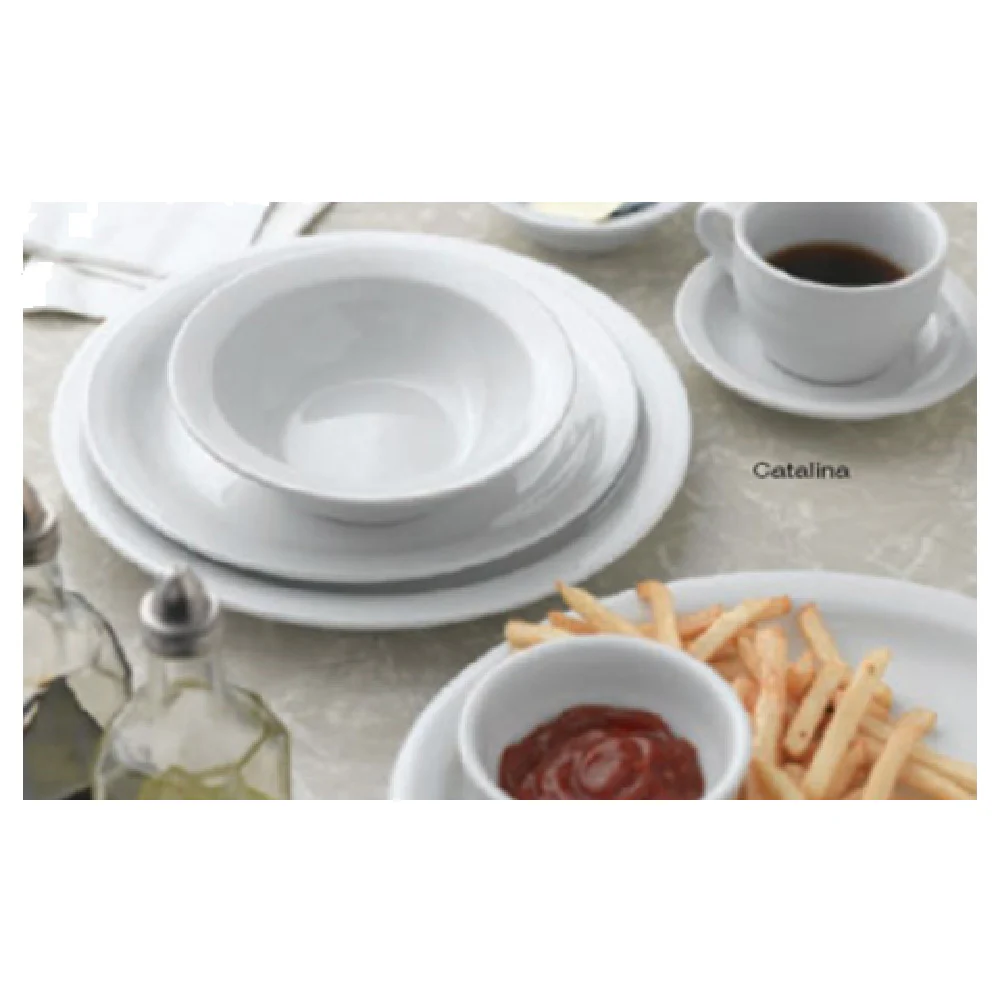 Vertex China CAT-11 4-3/4 Oz. Round Fruit Bowl Porcelain Bright White Vertex China CAT-11 4-3/4 Oz. Round Fruit Bowl Porcelain Bright White