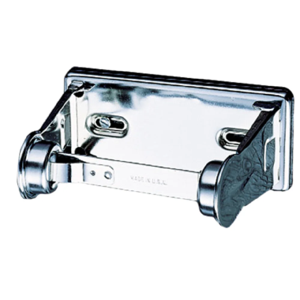 San Jamar R200XC 6 Inch Single Roll Toilet Tissue Dispenser Stainless Steel Locking San Jamar R200XC 6 Inch Single Roll Toilet Tissue Dispenser Stainless Steel Locking