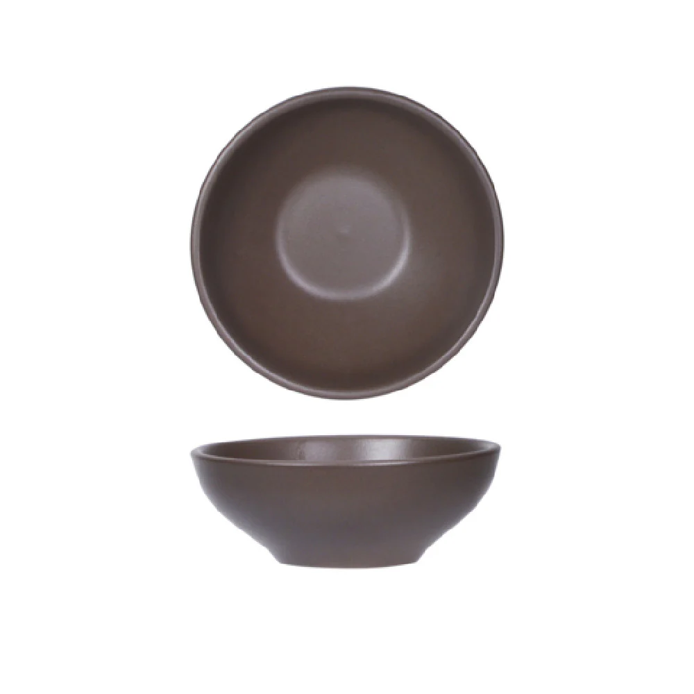 Tuxton VNB-150A 15oz Round Soup Salad Bowl Porcelain Zion Matte Brown Tuxton VNB-150A 15oz Round Soup Salad Bowl Porcelain Zion Matte Brown
