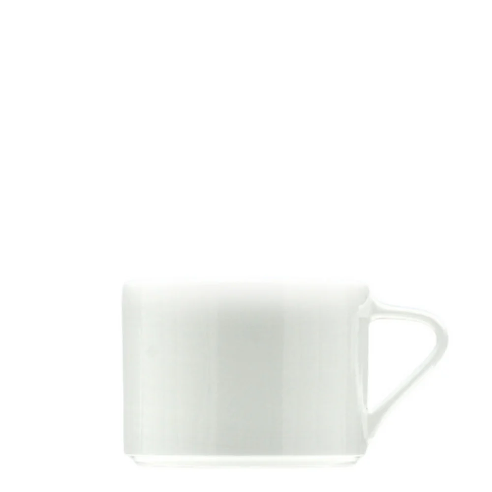 Fortessa HBW-TELA-991 8 Oz Tela Stack Can Cup Dishwasher Safe Ceramic White