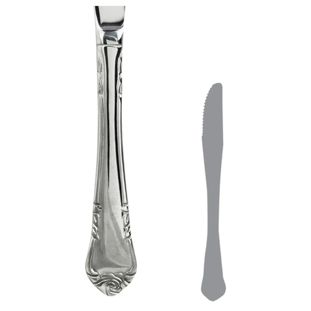 Steelite 5720SX045 7-1/4 Inch Butter Knife 13/0 Stainless Steel with Folio Flatware