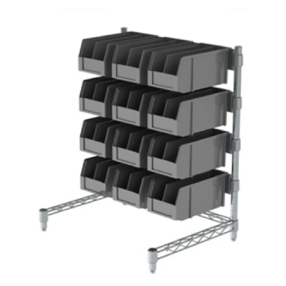 Metro CR1824DTCT 24 Inch Countertop Condiment Tower with 12 Bins and Dividers