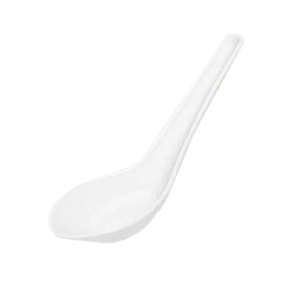 GET Enterprises M-6030-W .65 Oz Break-resistant Melamine Wonton Soup Spoon White